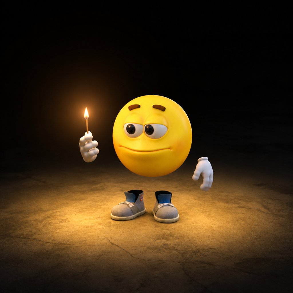 Preview of EmotiGuy Holding a Single Match