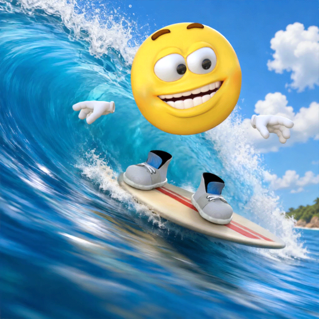 Preview of EmotiGuy Surfing a Wave