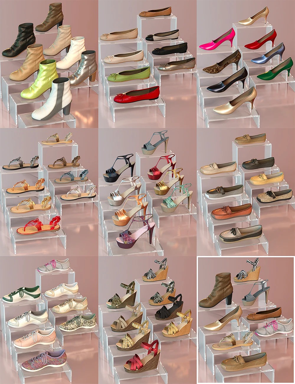 Texture Pack for Shoe Closet 01 for Genesis 9