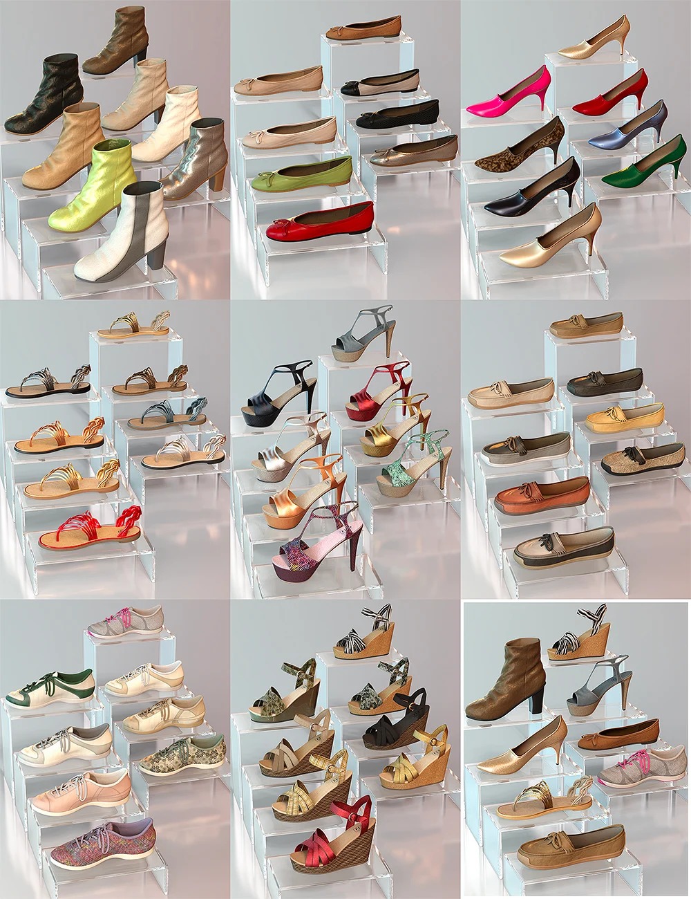 Texture Pack for Shoe Closet 01 for Genesis 8 Females