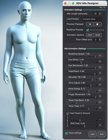 3DU Idle Designer for Genesis 9