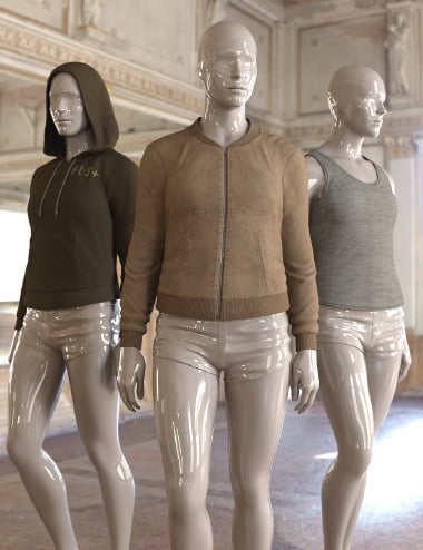 Mix-n-Match dForce Urban Elements Tops for Genesis 9