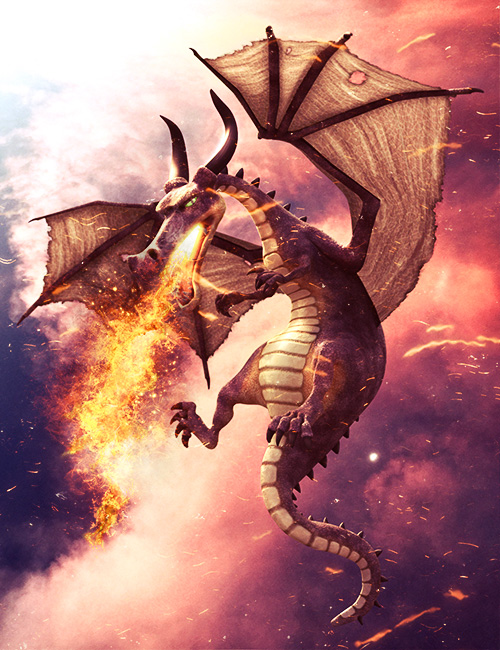 Mythical Dragon for Daz Dragon 3