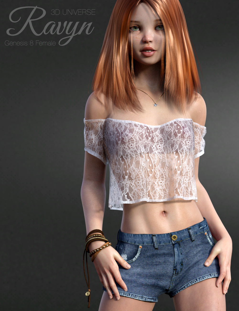 Ravyn Character and Hair for Genesis 8 Female(s)