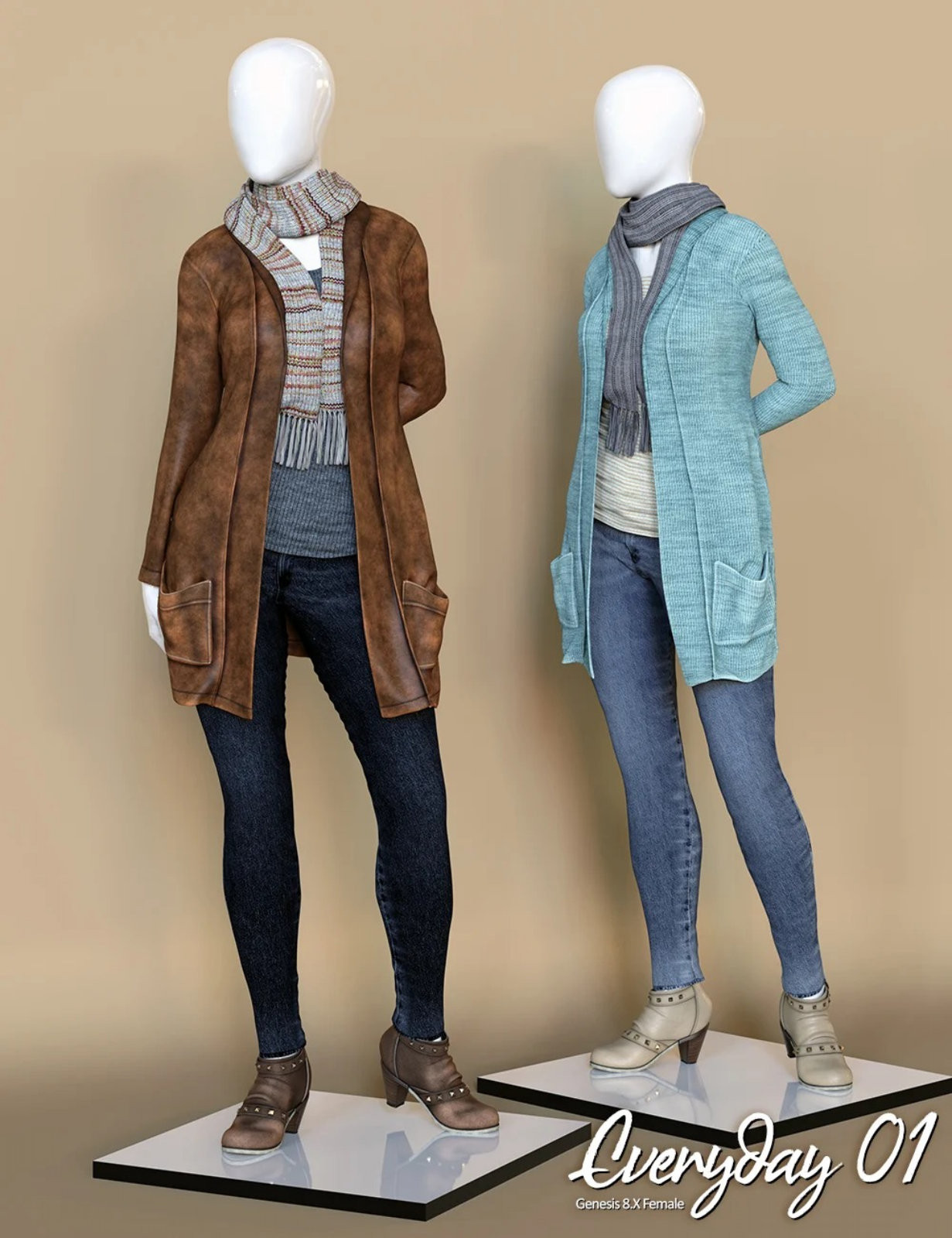 Everyday dForce Clothing Set for Genesis 8 Female