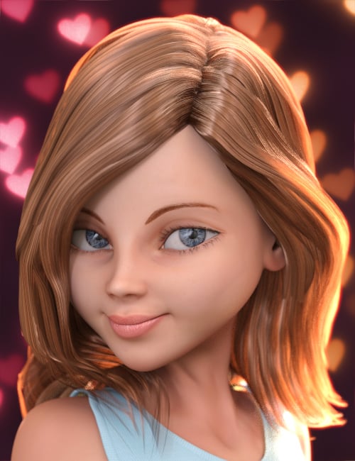 Stylized Megan Character and Hair for Genesis 3 Female(s)