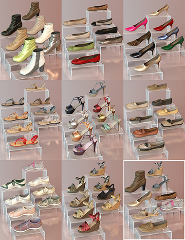 Texture Pack for Shoe Closet 01 for Genesis 9