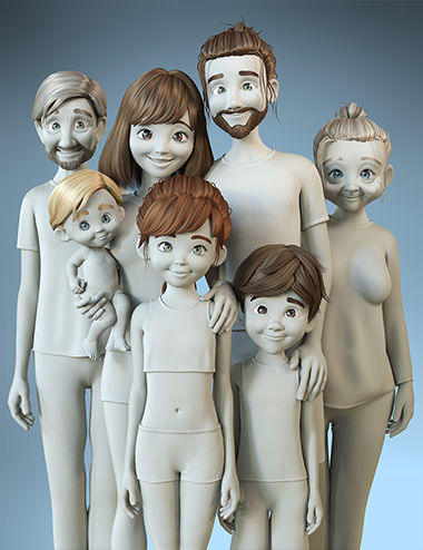 Toon Generations 9 Hair for Genesis 9