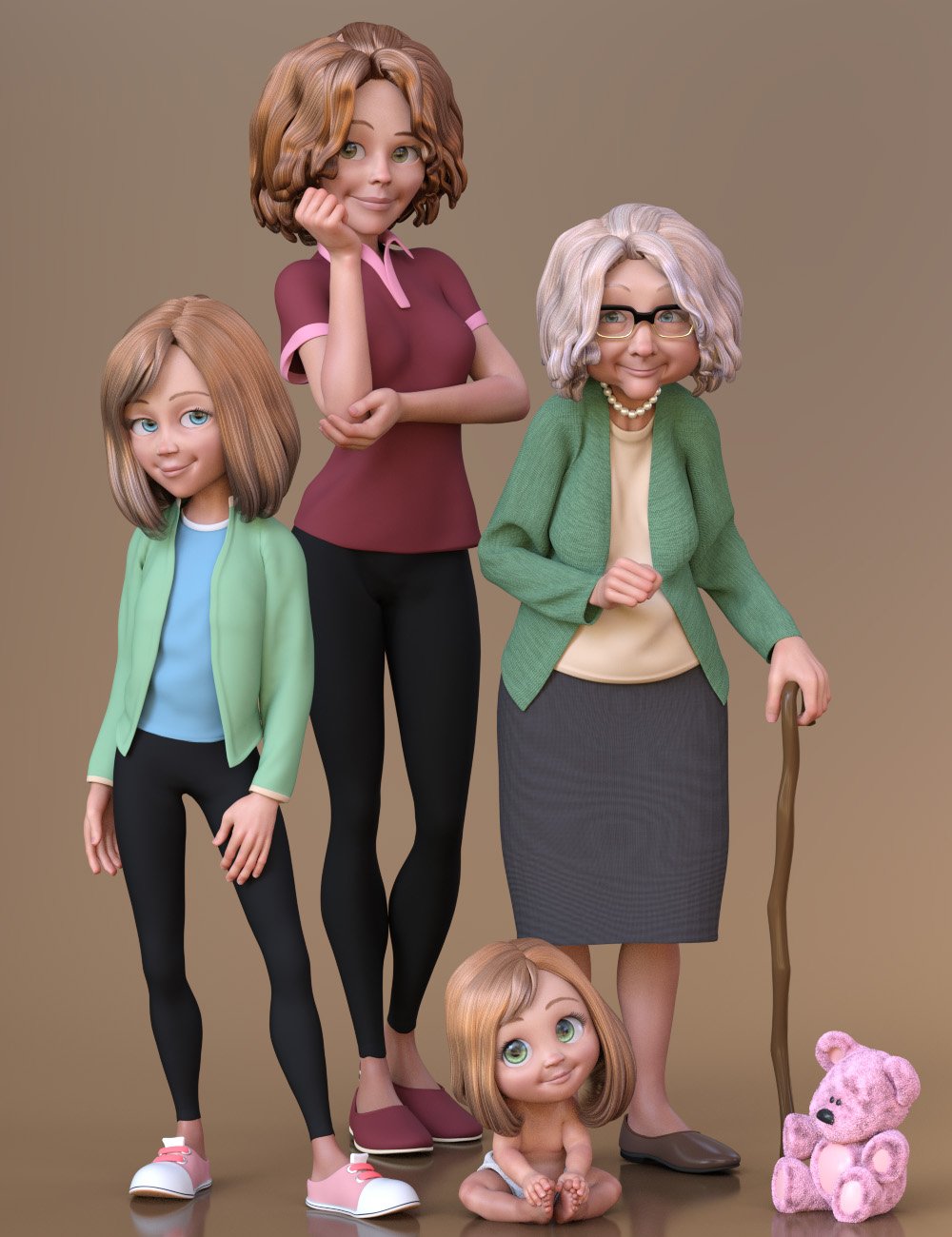 Toon Generations Essentials for Genesis 8 Female(s)